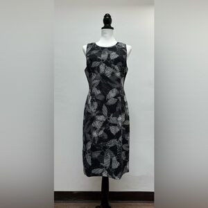 EUC Rebecca Taylor Black Abstract Dress Sz 10